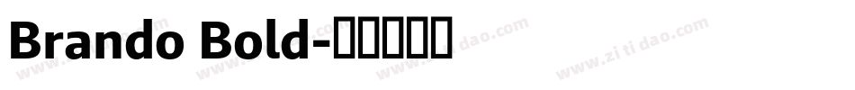 Brando Bold字体转换